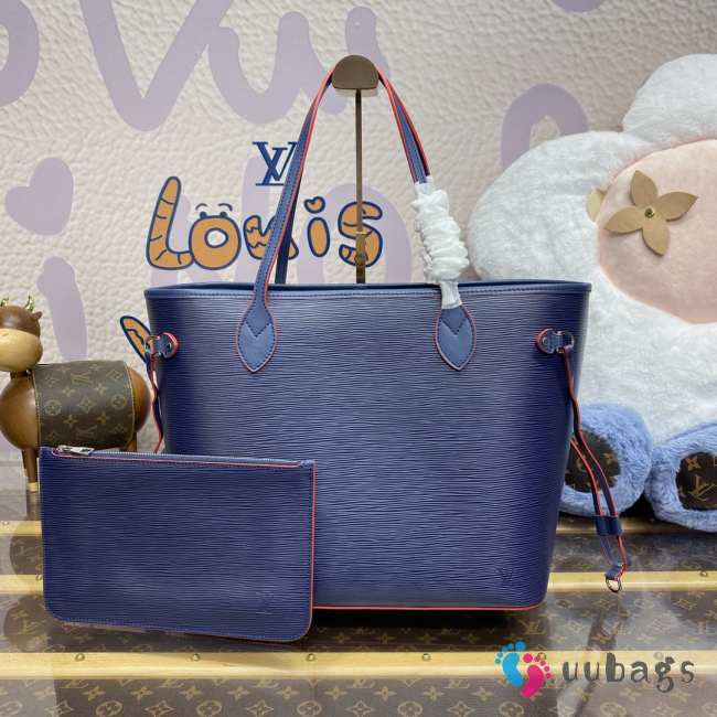 Uubags Louis Vuitton M11930 Neverfull Bag In Blue 31x28x14cm - 1