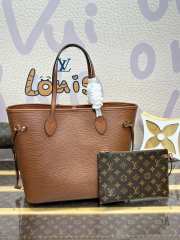 Uubags Louis Vuitton M12467 Neverfull MM Bag In Brown 31x28x14cm - 1