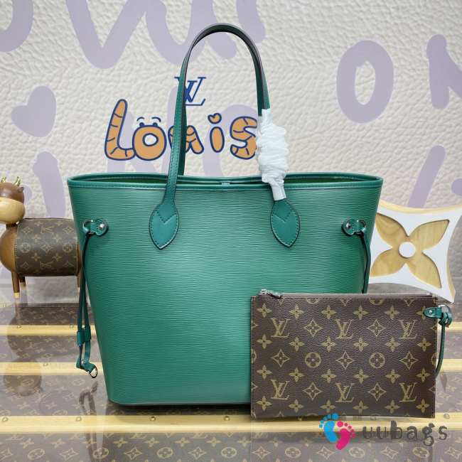 Uubags Louis Vuitton M12467 Neverfull MM Bag In Green 31x28x14cm - 1