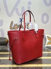 Uubags Louis Vuitton M12755 Neverfull MM Bag In Red 31x28x14cm - 3