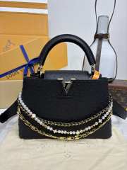 Uubags Louis Vuitton M11908 Capucines Bag In Black 27x9x17.3cm - 1