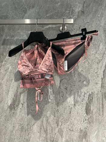 Uubags Dior swimsuit oblique jacquard in pink