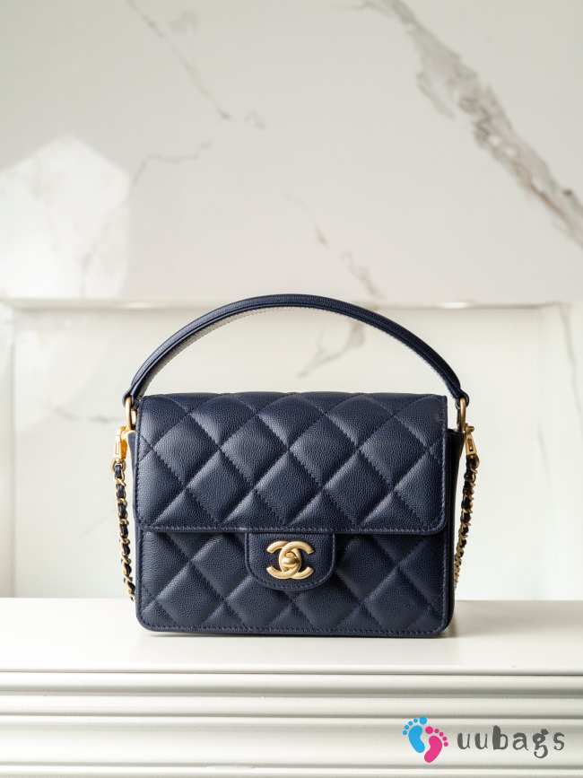 Uubags Chanel Flap Bag with Top Handle Bag 14x19x4.5cm - 1