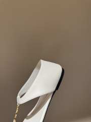 Uubags YSL Cassandre Sandals In White Smooth Leather - 3