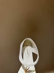 Uubags YSL Cassandre Sandals In White Smooth Leather - 2