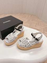 Uubags Chanel sandal tweed black - 1