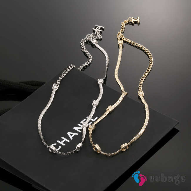 Uubags Chanel Long necklace - Silver Metal - 1