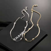 Uubags Chanel Long necklace - Silver Metal - 1