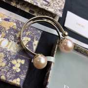 Uubags Dior Ultra Faux Pearl Gold Tone Bracelet - 1