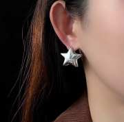 Uubags Celine earrings silver star  - 6