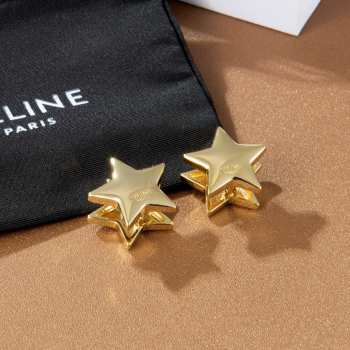 Uubags Celine earrings gold star