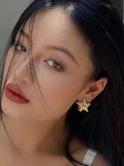 Uubags Celine earrings gold star - 5