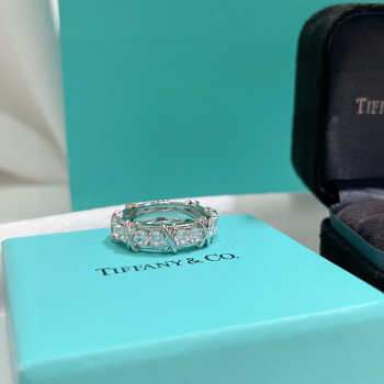 Uubags Tiffany & Co Sixteen Stone Ring in Platinum with Diamonds