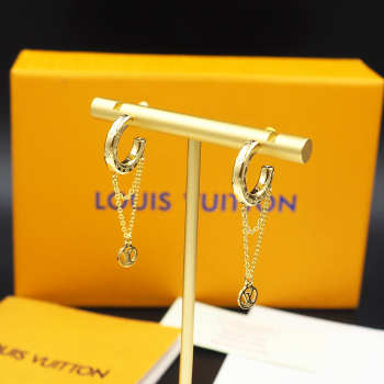 Uubags Louis Vuitton M00572 Nanogram Gold Earrings