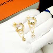 Uubags Louis Vuitton M00572 Nanogram Gold Earrings - 2