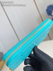 Uubags Louis Vuitton M13618 LV x TM Zippy Wallet In Blue 19.5x10.5x2.5cm - 2