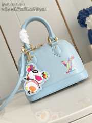 Uubags Louis Vuitton M13670 Alma BB LV x TM Bag In Blue silver effect 23.5x17.5x11.5cm - 1