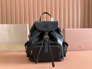 Uubags Miu Miu leather backpack in black 29.5x25x12.5cm - 1