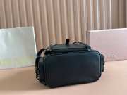 Uubags Miu Miu leather backpack in black 29.5x25x12.5cm - 6