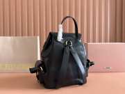 Uubags Miu Miu leather backpack in black 29.5x25x12.5cm - 5