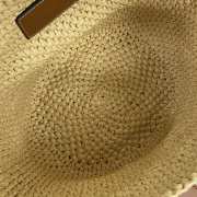 Uubags Celine Triomphe Raphia Beige Tote Bag 23x22x23cm - 3