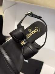 Uubags Chanel Sandals Sheepskin In Black 2.5cm - 3