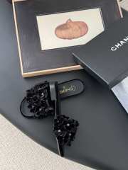 Uubags Chanel Mules Suede Kidskin & Strass In Black 1cm - 4