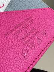 Uubags Louis Vuitton M14091 LV x TM Criss-Cross Card Holder In Kawaii Pink 10x7x0.3cm - 2