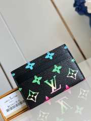 Uubags Louis Vuitton M1911 Double Card Holder In Black 11x7x1cm - 1