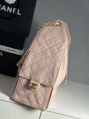 Uubags Chanel 25 Small Handbag Grained Calfskin & Gold-Tone Metal In Pink 30x26x14cm - 6