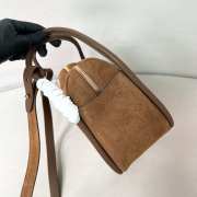 Uubags Prada Darling suede hand bag in brown 25x18x10.5cm - 3