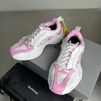 Uubags Balenciaga Monday shoe pink, gray, white and black in cowhide and polyester