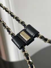 Uubags Chanel Backpack Mesh, Shiny Effect Lambskin & Gold Metallic 25x23x14cm - 2