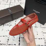 Uubags Alaia ballet flats in fishnet red - 3