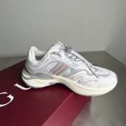 Uubags men's Gucci 2.0 sneaker in white and grey mesh and leather - 6