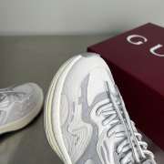 Uubags men's Gucci 2.0 sneaker in white and grey mesh and leather - 5