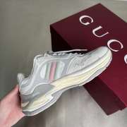 Uubags men's Gucci 2.0 sneaker in white and grey mesh and leather - 4