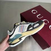 Uubags men's Gucci 2.0 trainer in grey mesh and leather - 4