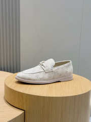 Uubags Louis Vuitton Estate Monogram Loafers In Beige  - 5