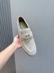 Uubags Louis Vuitton Estate Monogram Loafers In Beige  - 4