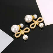 Uubags Dior earrings gold pearl 01 - 6