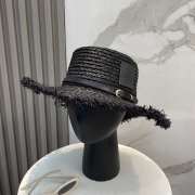 Uubags Loewe Anagram Fringe Raffia Sun Hat In Black - 1