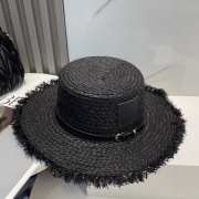 Uubags Loewe Anagram Fringe Raffia Sun Hat In Black - 3