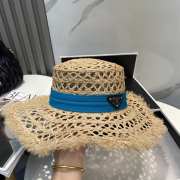 Uubags Prada Raffia Sun Hat In Blue - 2