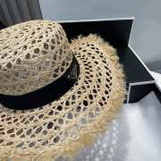 Uubags Prada Raffia Sun Hat In Black - 3