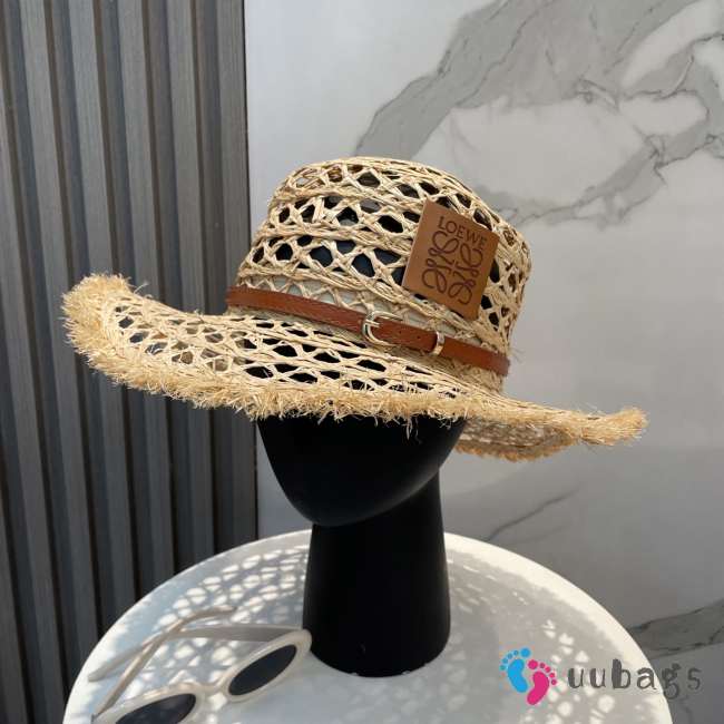 Uubags Loewe Raffia Sun Hat In Brown - 1