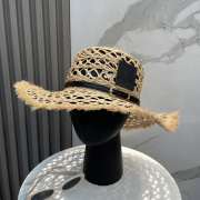 Uubags Loewe Raffia Sun Hat In Black - 1