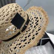 Uubags Loewe Raffia Sun Hat In Black - 4