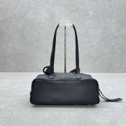 Uubags Balenciaga carry bowling bag small in black calfskin, aged-gold hardware 34x12x12cm - 6