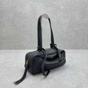 Uubags Balenciaga carry bowling bag small in black calfskin, aged-gold hardware 34x12x12cm - 5